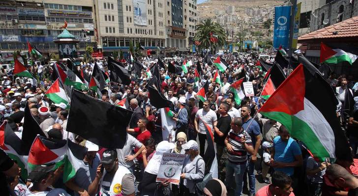 الوقفات والاحتجاجات  الفلسطينية متواصلة رفضا لـ "صفقة العصر و"ورشة البحرين"