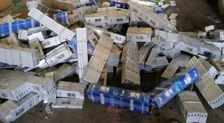إحباط تهريب 6200 كروز دخان