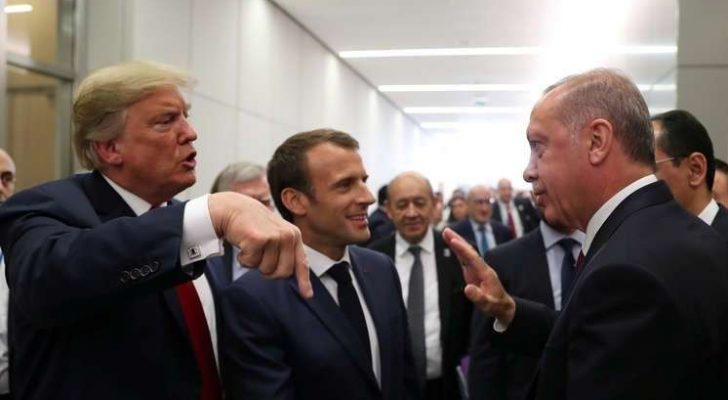ترمب وأردوغان وماكرون - ارشيفية