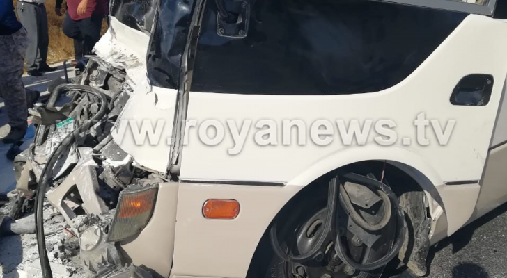 حادث سير على اربد الأغوار الشمالية