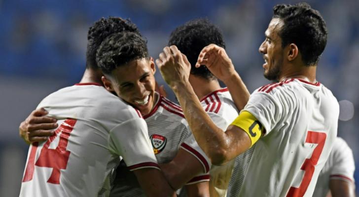 لاعبو المنتخب الإماراتي