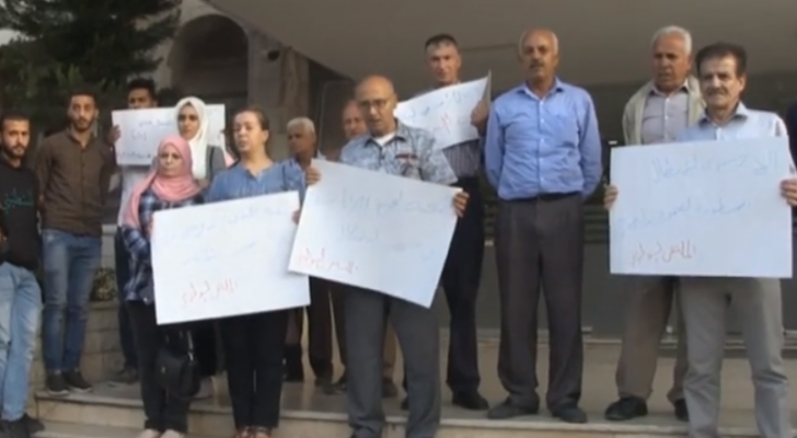 وقفة تضامنية في اربد مع الأسرى الأردنيين في سجون الإحتلال