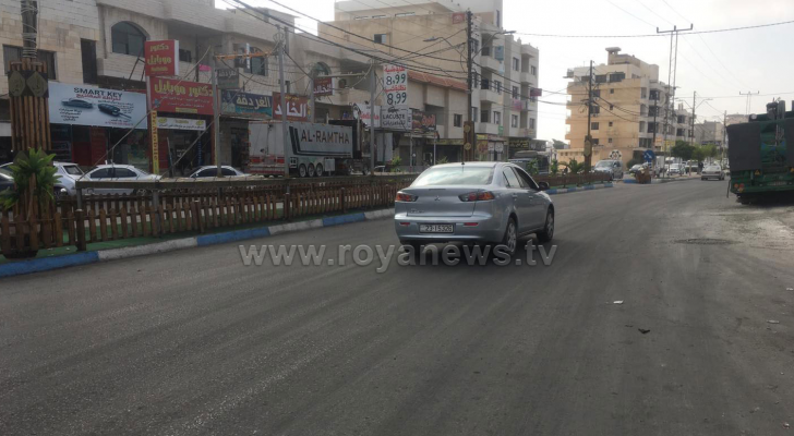 حركة السير عادت لطبيعتها في الرمثا