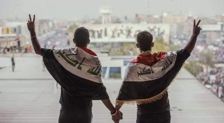 من مظاهرات العراقيين