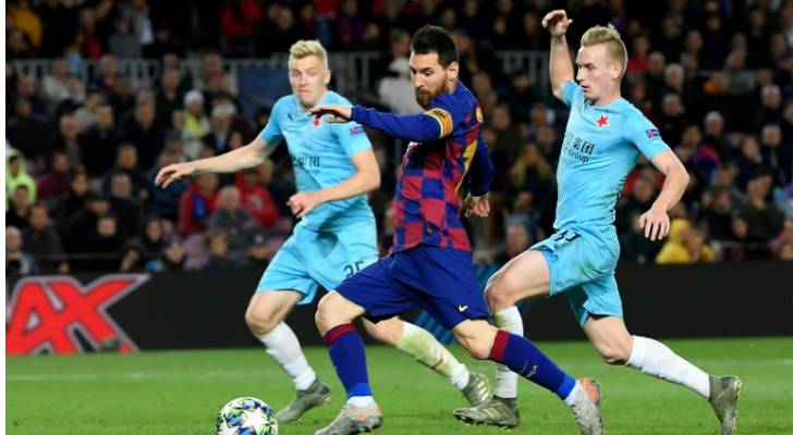 دوري أبطال أوروبا: برشلونة يتعادل مع سلافيا براغ