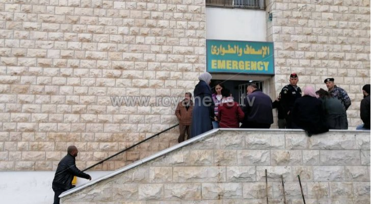 الصورة من امام مستشفى الأميرة هيا في عجلون