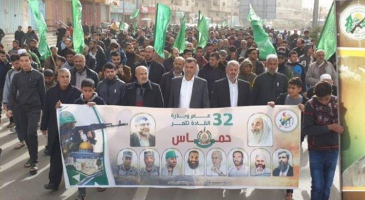 حماس تحتفل بذكرى انطلاقتها الـ32