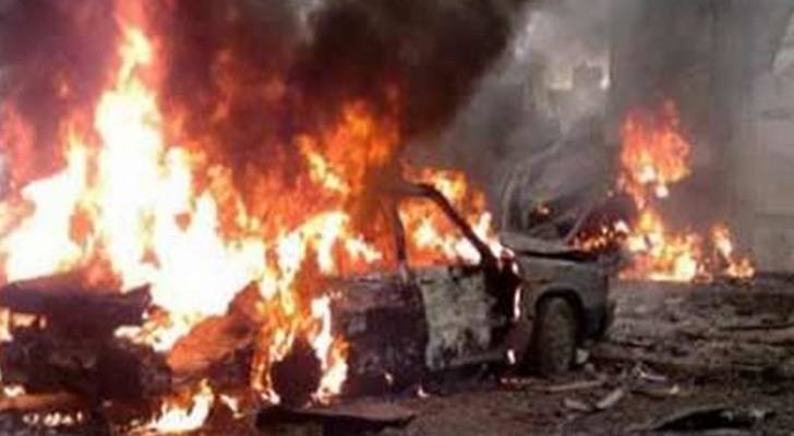 انفجار عبوة داخل سيارة بمنطقة المرجة في دمشق