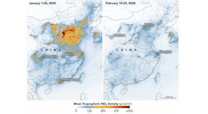 كورونا يؤدي إلى انخفاض كبير بمستويات التلوث في الصين