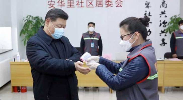 الرئيس الصيني يقوم بأول زيارة الى ووهان بؤرة انتشار فيروس كورونا
