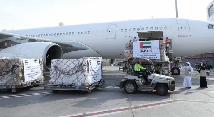 الإمارات ترسل مساعدات طبية إلى فلسطين