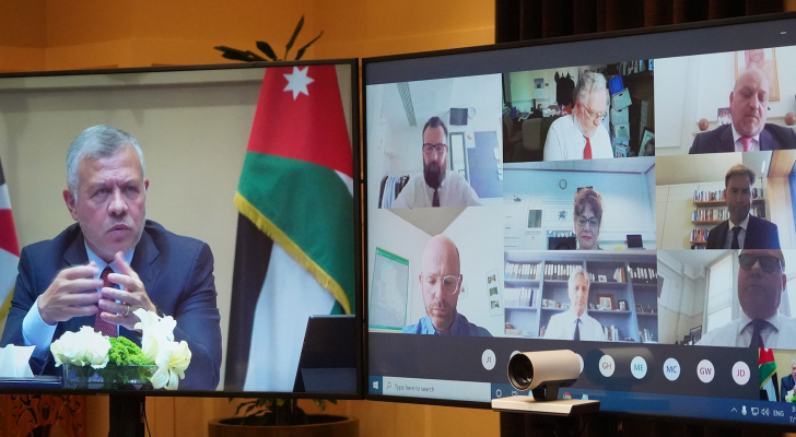الملك يجتمع مع رئيسي وأعضاء لجنتي الشؤون الخارجية والدفاع في العموم البريطاني