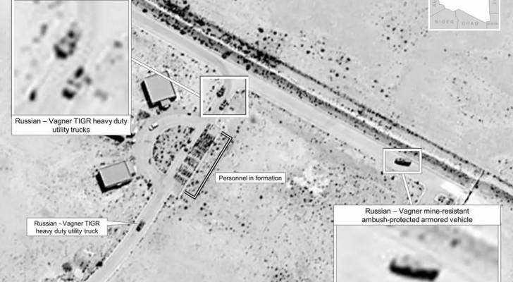 البنتاغون يعرض صور أقمار اصطناعية تظهر امدادات سلاح روسية الى المتمردين في ليبيا
