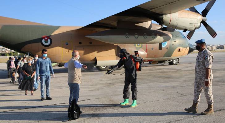 إجلاء 80 أردنياً من لبنان إلى الأردن على متن طائرتين تابعتين لسلاح الجو الملكي