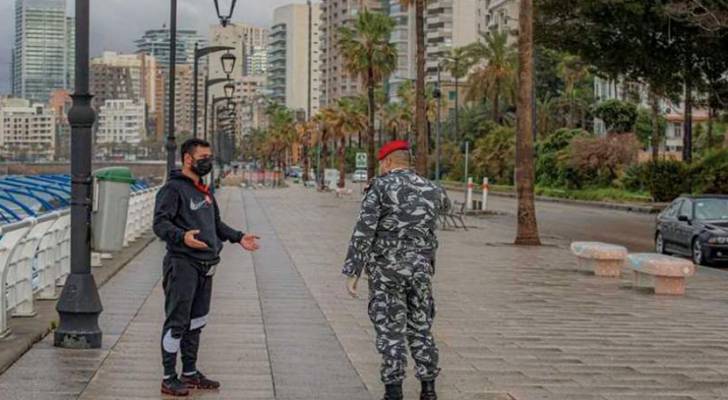 بدء الاقفال العام للحد من انتشار فيروس كورونا في لبنان