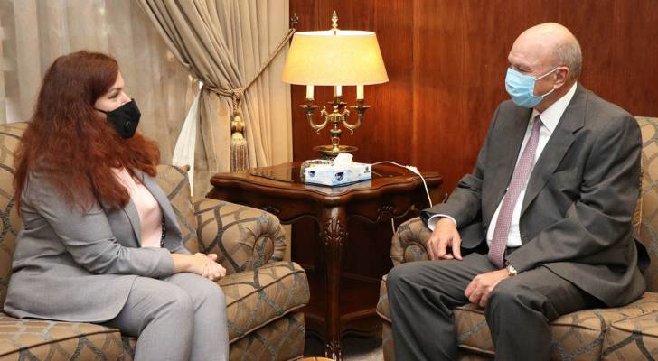 سفيرة أوكرانيا في الأردن تهنئ الفايز بإعادة تعيينه رئيسا للأعيان