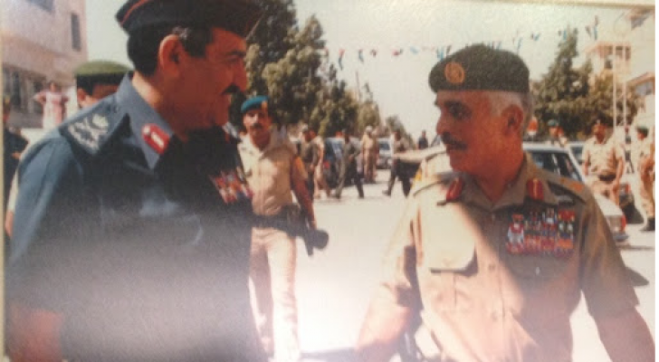 المرحوم الملك الحسين والمرحوم عبد الهادي المجالي