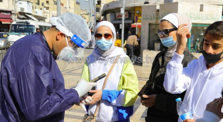 ٨١ % من إصابات كورونا المسجلة بالأردن السبت موجودة في عمان