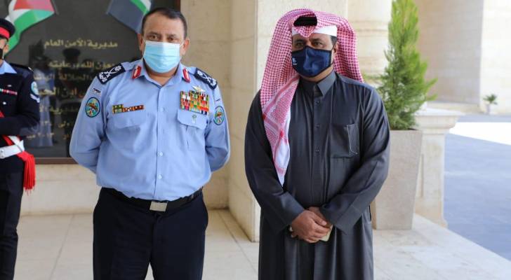 الحواتمة يلتقي رئيس الاتحادين القطري والعربي للرياضة الشرطية