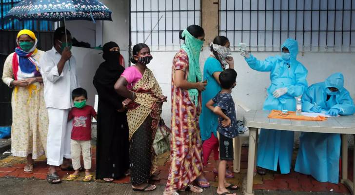 الهند تسجل أكبر حصيلة يومية بإصابات بكورونا منذ ٦ أشهر