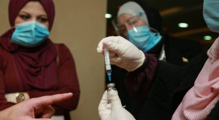 آخر الإحصائيات المتعلقة بحملة التطعيم من كورونا في الأردن
