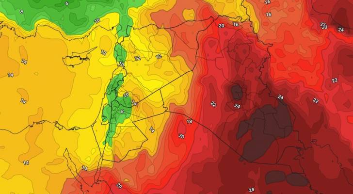 مُنخفض خماسيني قادم إلى الأردن الأحد متبوع بكتلة هوائية مُعتدلة.. تفاصيل
