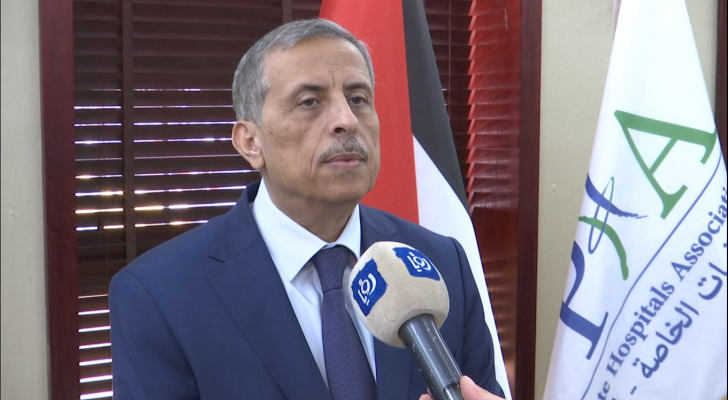 رئيس جمعية المستشفيات الخاصة الدكتور فوزي الحموري خلال مقابلة مع رؤيا