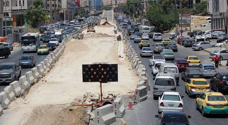 إنهاء جزء من أعمال الجسر القوسي ضمن أعمال مشروع الباص السريع