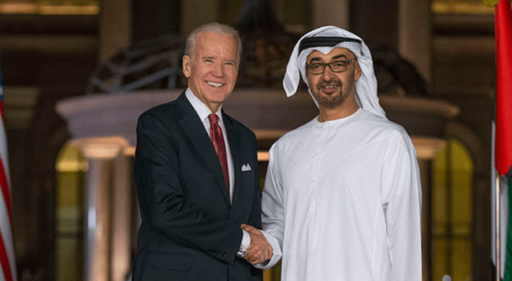 الرئيس الأمريكي جو بايدن وولي عهد أبو ظبي الشيخ محمد بن زايد آل نهيان - أرشيفية