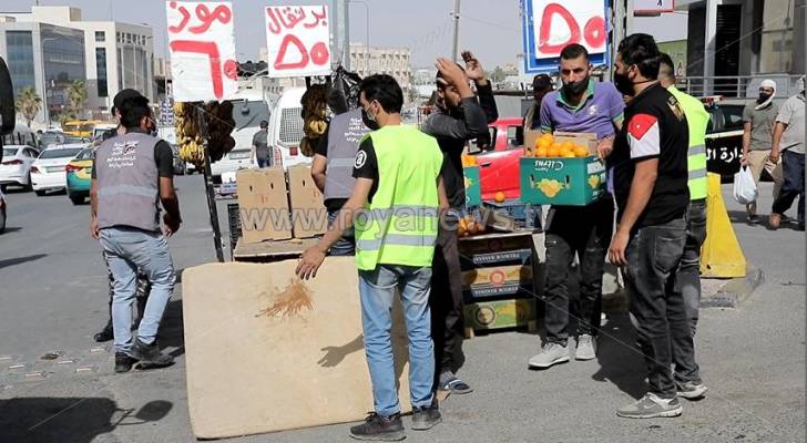 أمانة عمان: إزالة البسطات العشوائية هدفها صحة وسلامة المواطن