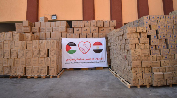 مصر تعلن ارسال 65 طنا من الأدوية والمستلزمات الطبية الى غزة