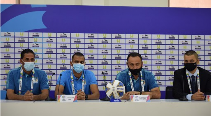 مؤتمر صحفي للكادر التدريبي لنادي الفيصلي