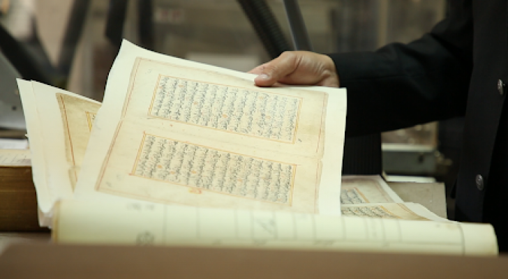 إحدى الوثائق التي قام بنقلها عبد الرزاق الرحاحلة إلى عمان