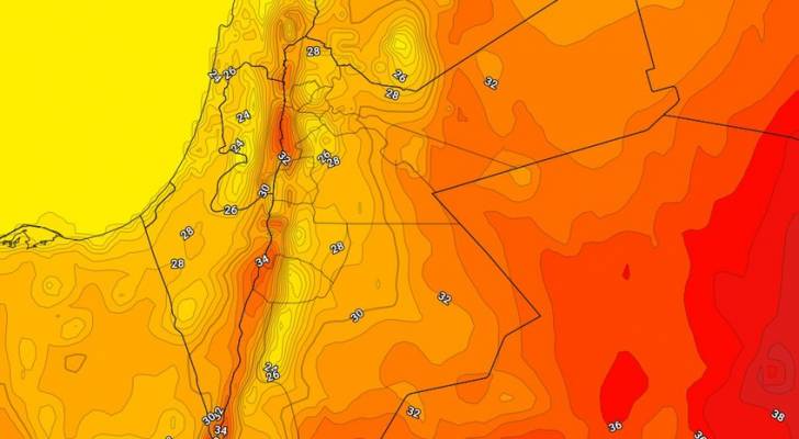 ارتفاع على درجات الحرارة في الأردن السبت.. تفاصيل
