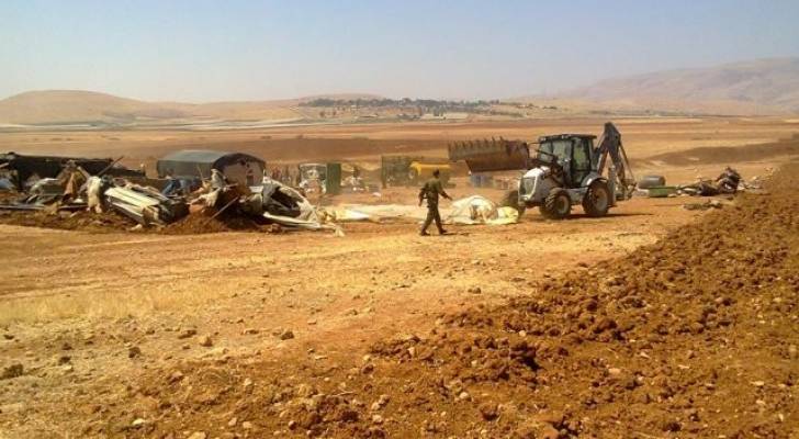 الاحتلال الاسرائيلي يشرع بمسح أراضي الفلسطينيين في عين الحلوة بالأغوار الشمالية