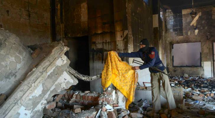تخريب معبد هندوسي في وسط باكستان