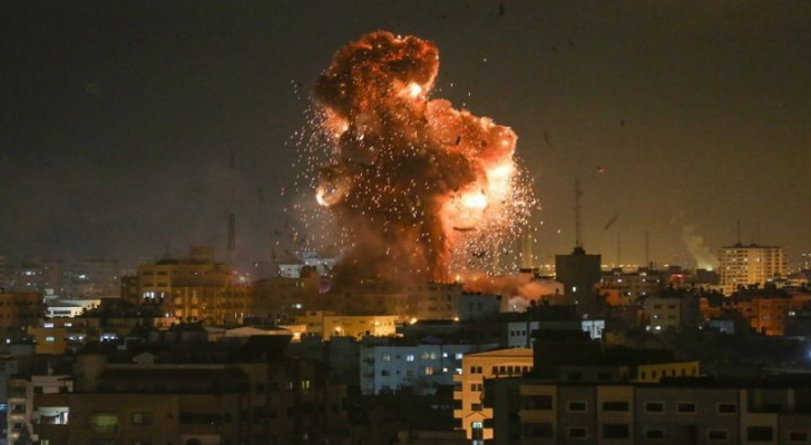 الاحتلال الاسرائيلي يقصف غزة - الصورة ارشيفية