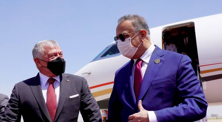 الملك عبدالله الثاني يصل العراق للمشاركة بمؤتمر بغداد "صور"