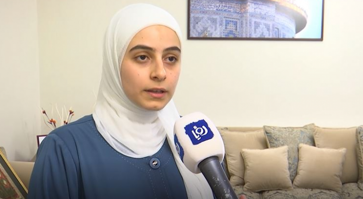 الطالبة الأردنية لينة الحوراني