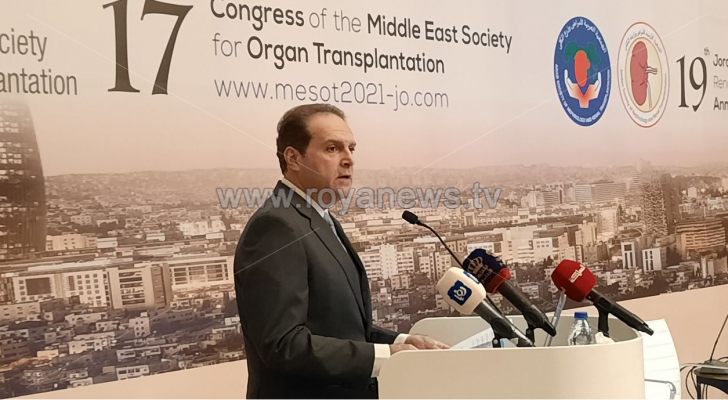 الهواري خلال افتتاح المؤتمر السابع عشر لجمعية الشرق الأوسط لزراعة الأعضاء