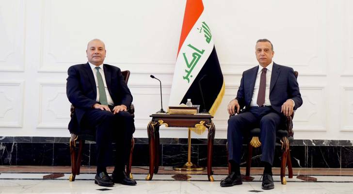 العودات ينقل تحيات جلالة الملك إلى رئيس الوزراء العراقي