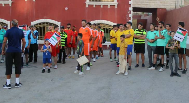افتتاح بطولة الوفاء لشهداء الوطن الثانية لكرة القدم في السلط - صور