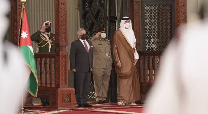 أمير قطر عبر تويتر: سعدت بلقاء أخي جلالة الملك عبدالله الثاني