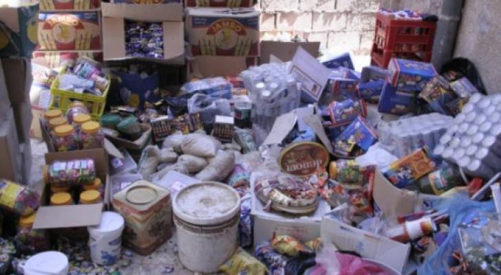إتلاف ٤٠٠ طن مواد غذائية في الأردن