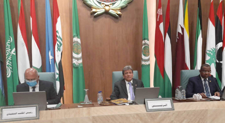 جانب من اجتماع مؤتمر مجلس وزراء النقل العرب