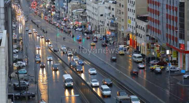 أمطار في العاصمة عمان - ارشيفية