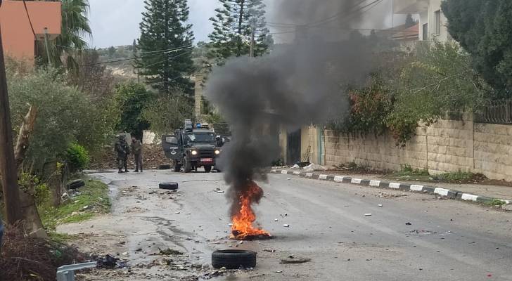 إصابات في مواجهات مع قوات الاحتلال شمال نابلس