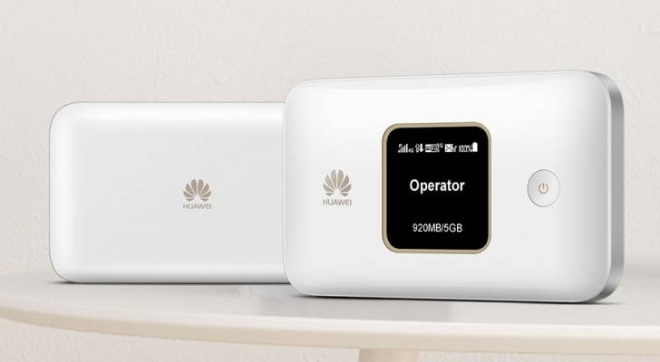 HUAWEI Mobile WiFi E٥٧٨٥: راوتر واي فاي متنقل صغير الحجم مزود بتقنية LTE عالية السرعة ومزايا أخرى فريدة قريبا في الأردن