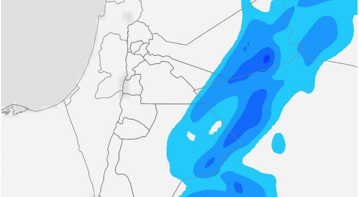 إلى متى سيستمر تأثير حالة من عدم الاستقرار الجوي على جنوب وشرق الأردن؟