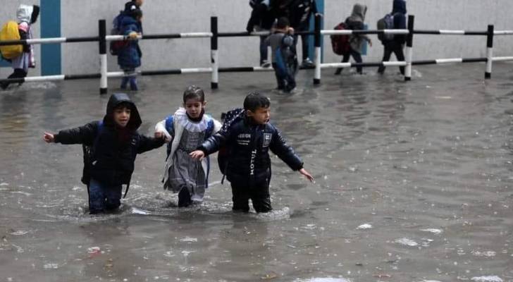 تعليق الدراسة الأحد في غزة بسبب الأحوال الجوية